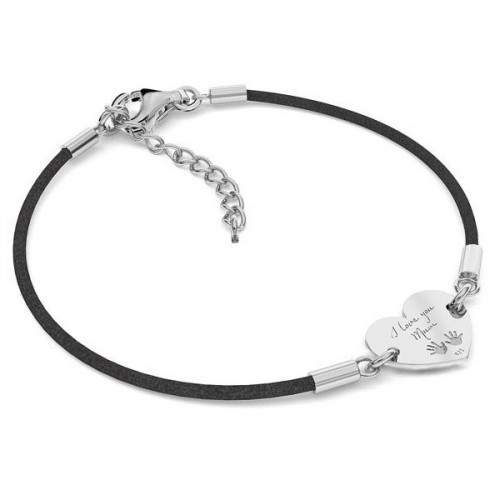 Strieborný komponent - srdce I love you Mom