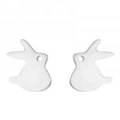 Oceľové náušnice ZAJAČCI
