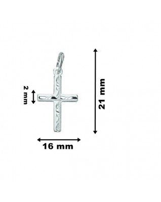 Strieborný prívesok - kríž