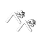 Strieborné náušnice strieška