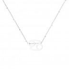 Oceľový náhrdelník znamenia rak