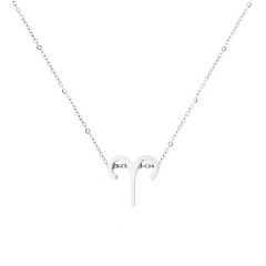 Oceľový náhrdelník znamení baran