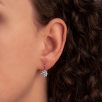 Strieborné dámske náušnice so zirkónmi