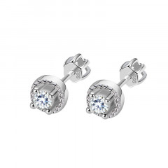 Strieborné skrutkovacie náušnice