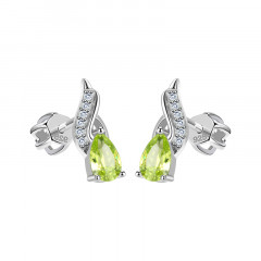 Strieborné skrutkovacie náušnice