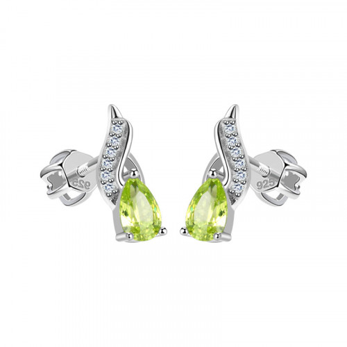 Strieborné skrutkovacie náušnice