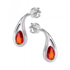 Strieborné skrutkovacie náušnice