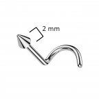 Piercing do nosa špička - TITAN