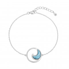 Dámsky strieborný s larimarom