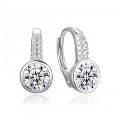 Strieborné náušnice so zirkónmi