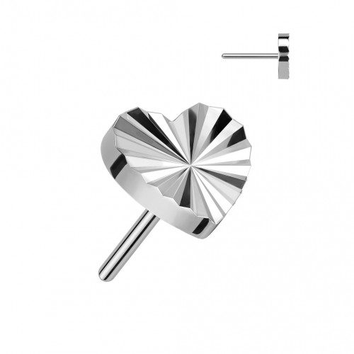 Srdiečko na PUSH IN piercingu TITAN