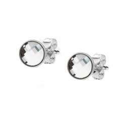 Strieborné náušnice s čírymi kameňmi