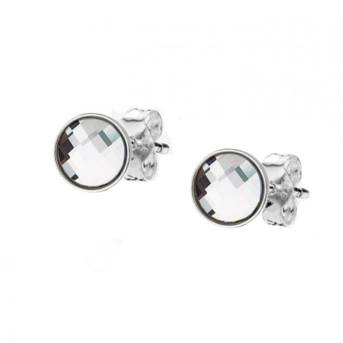 Strieborné náušnice s čírymi kameňmi