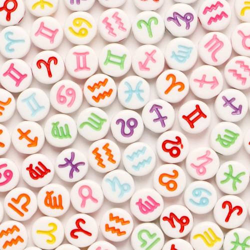 Plastová korálka kocka - znamenie