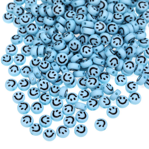 Plastový korálik smajlík