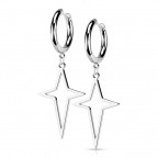 Oceľové náušnice s krížikmi