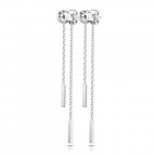 Oceľové náušnice retiazkové