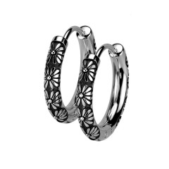 Oceľové náušnice - kruhy