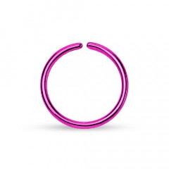Piercing do nosa - kruh fialový