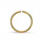 Piercing do nosa - kruh pozlátený