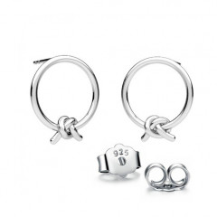 Strieborné náušnice uzlíky