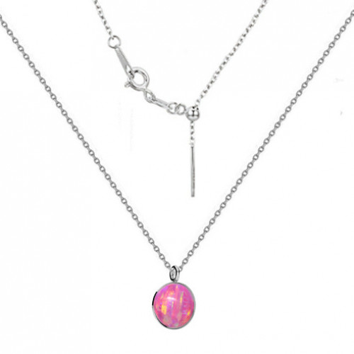 Strieborný náhrdelník s opálom