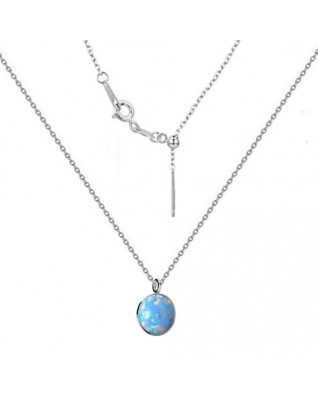 Strieborný náhrdelník s opálom