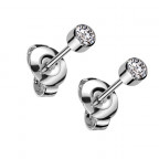 Titanové náušnice so zirkónmi