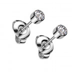 Titanové náušnice so zirkónmi