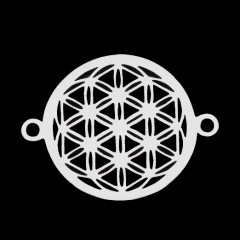 Oceľový prívesok - kvet života