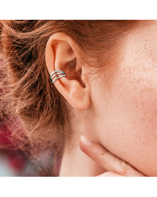 Segment trojitý kruh - helix / cartilage / tragus piercing TITAN