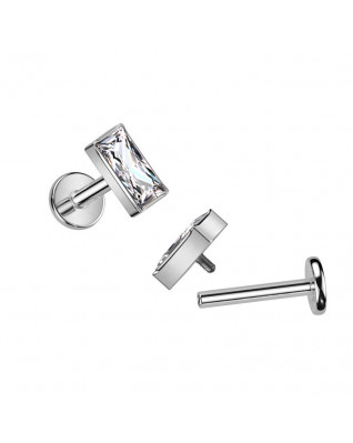 Piercing do brady - labreta TITAN obdĺžnik