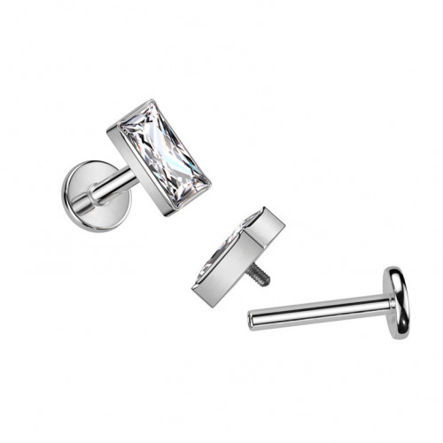 Piercing do brady - labreta TITAN obdĺžnik