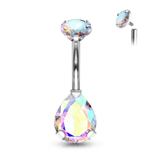 Piercing do pupku kvapka - TITAN