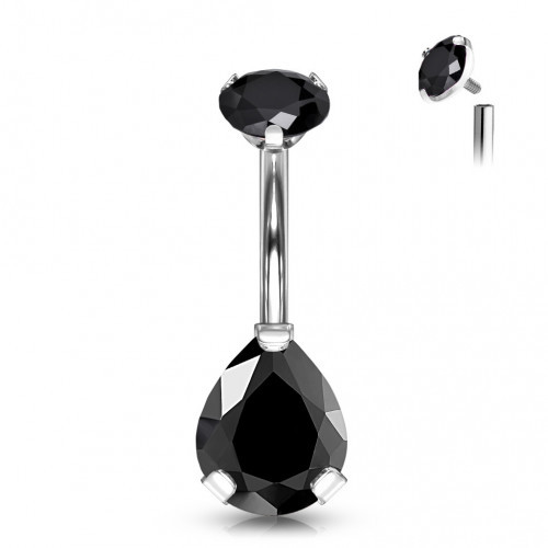 Piercing do pupku kvapka - TITAN