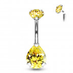 Piercing do pupku kvapka - TITAN