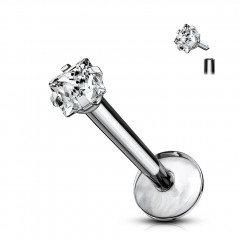 Piercing do brady - labreta titán štvorec