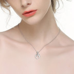 Strieborný náhrdelník matka a dieťa