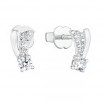 Strieborné náušnice so zirkónmi