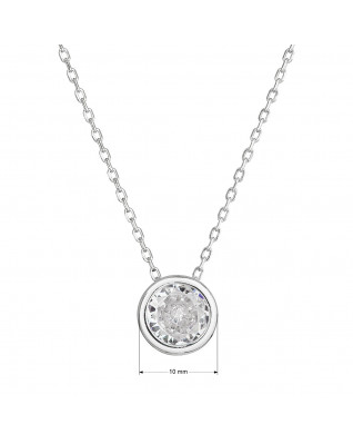 Strieborný náhrdelník s čírym zirkónom