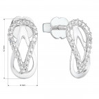 Strieborné náušnice so zirkónmi