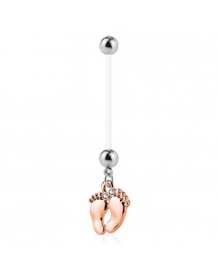 Tehotenský piercing do pupku - stopy