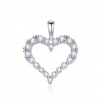 Strieborný prívesok srdiečko