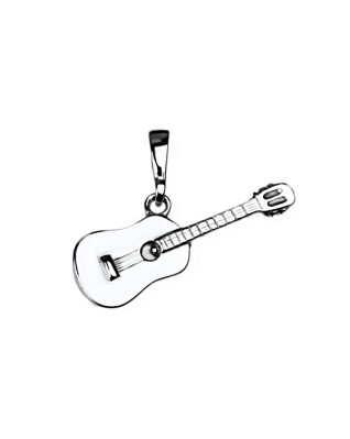 Strieborný prívesok gitara