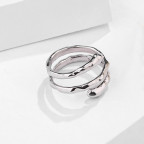 Trojitý strieborný prsteň