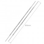 Oceľové náušnice retiazkové