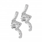 Oceľové náušnice so zirkónmi