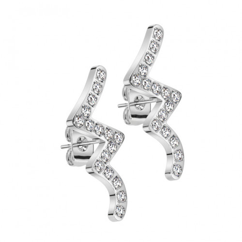 Oceľové náušnice so zirkónmi