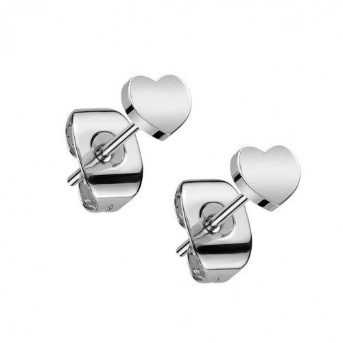 Titanové náušnice srdiečka