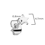 Titanové náušnice hviezdičky